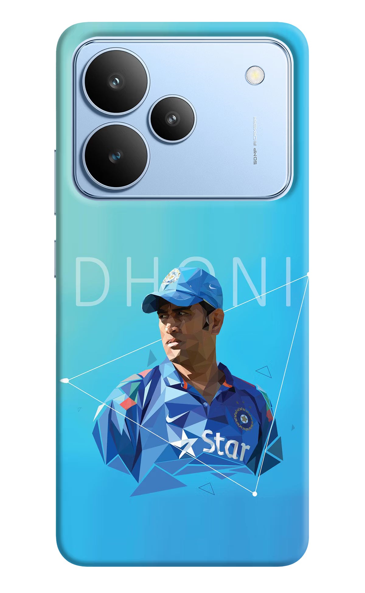 Dhoni Artwork Realme P4 Hard Case Back Cover by Casekaro