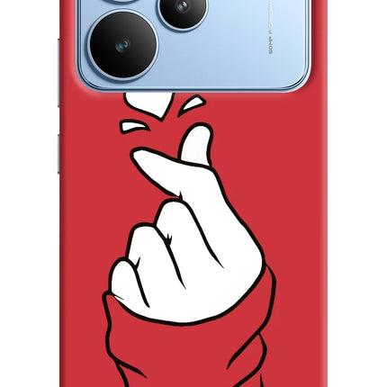 Korean Love Sign Realme P4 Hard Case Back Cover by Casekaro