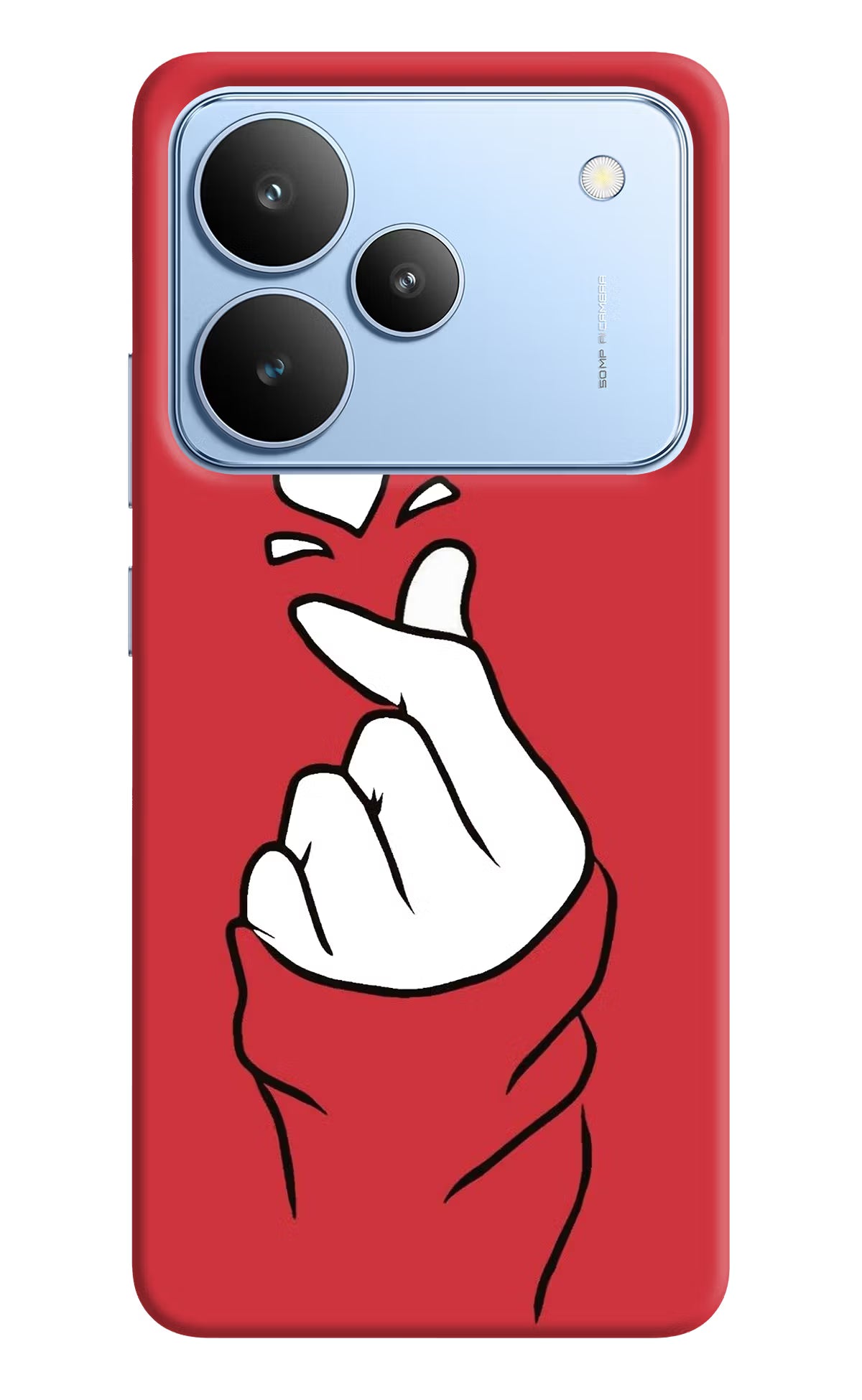 Korean Love Sign Realme P4 Hard Case Back Cover by Casekaro