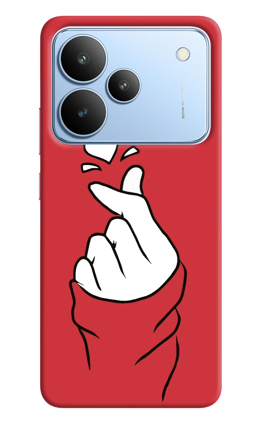Korean Love Sign Realme P4 Back Cover, Hard case