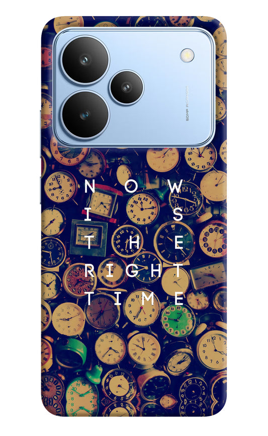 Now is the Right Time Quote Realme P4 Hard Case Back Cover by Casekaro