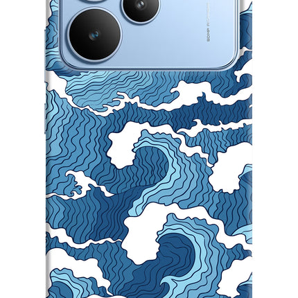 Blue Waves Realme P4 Hard Case Back Cover by Casekaro