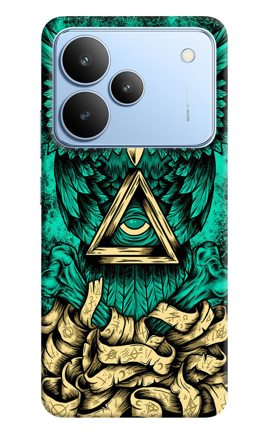 Green Owl Realme P4 Hard Case Back Cover by Casekaro
