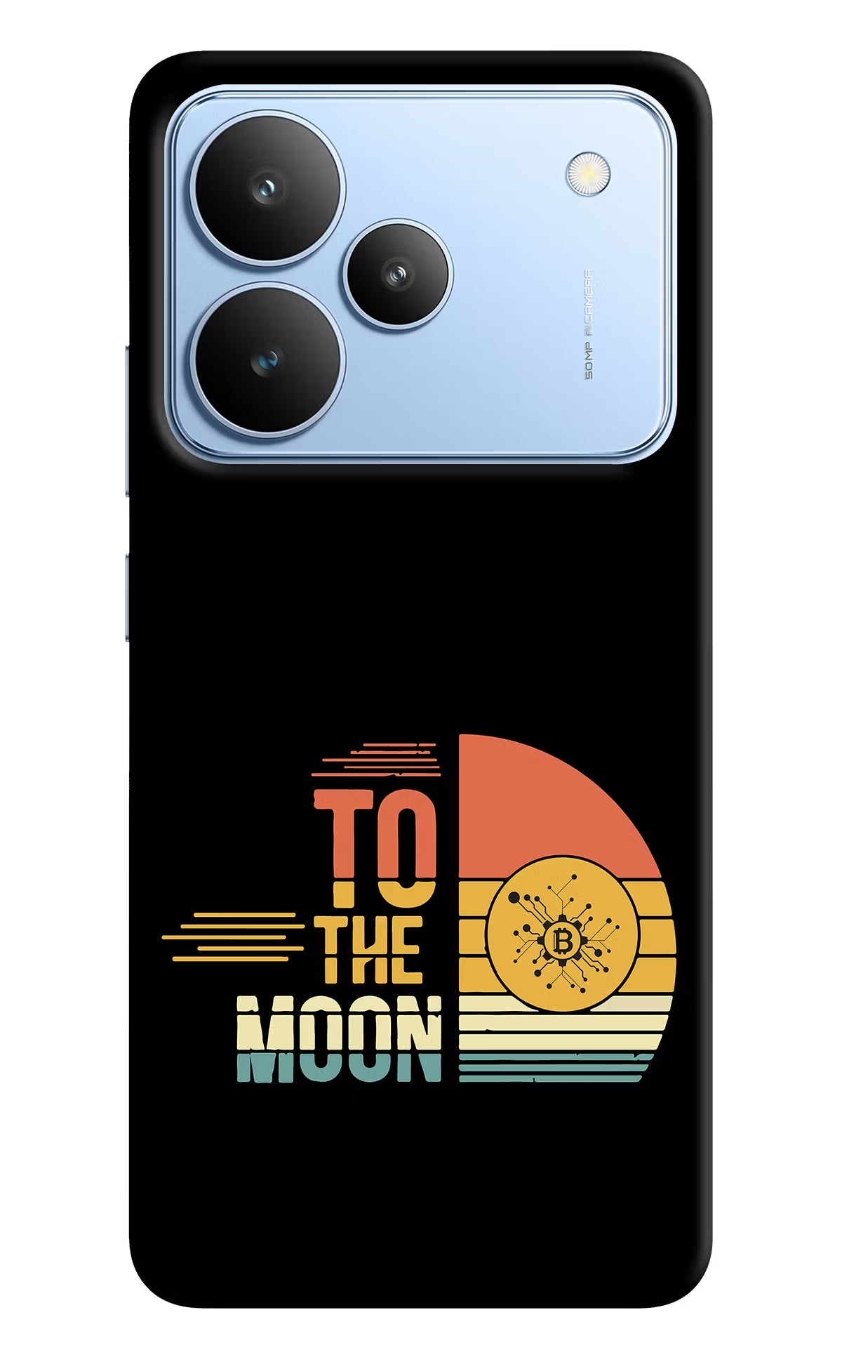 To the Moon Realme P4 Hard Case Back Cover by Casekaro