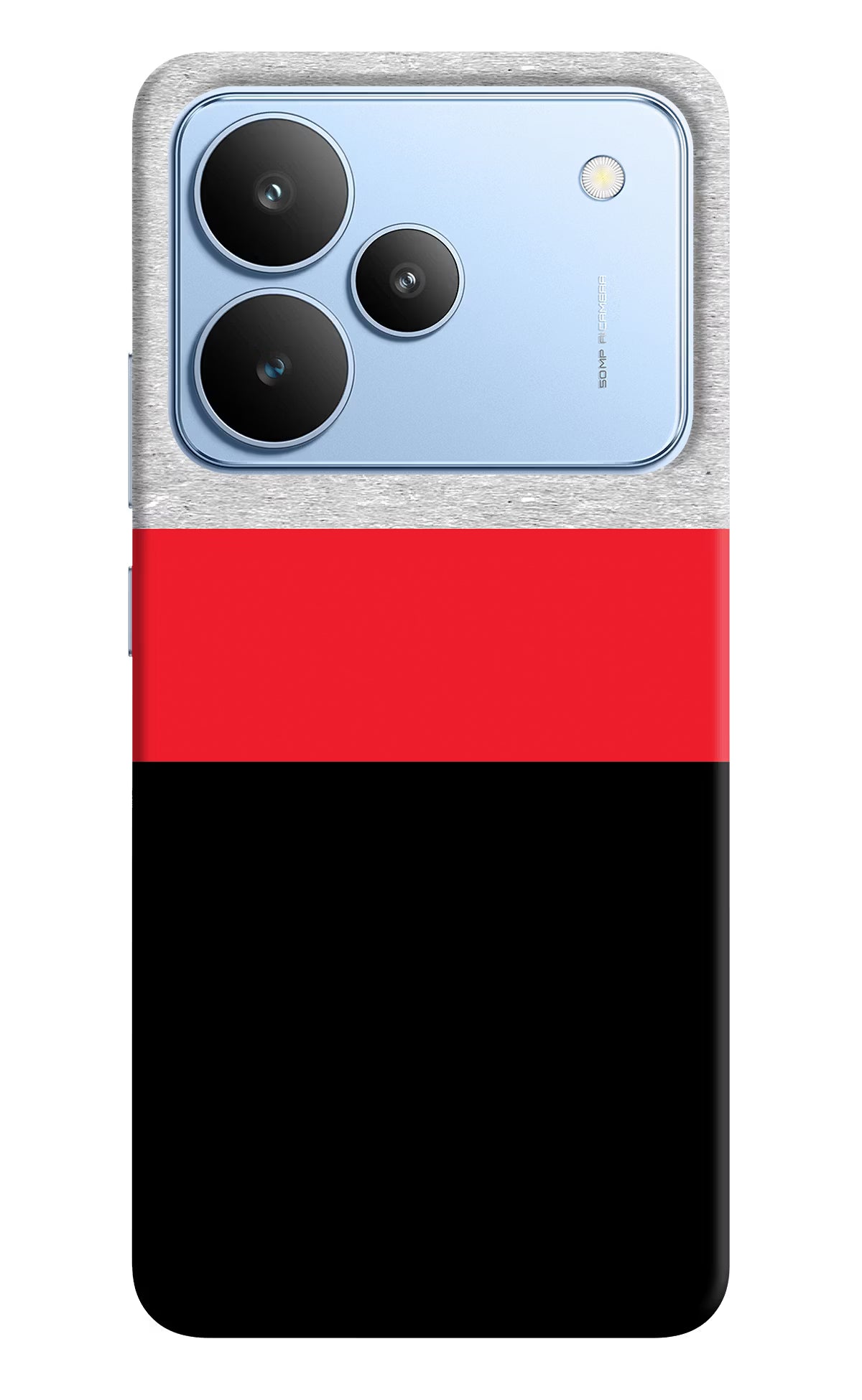 Tri Color Pattern Realme P4 Hard Case Back Cover by Casekaro