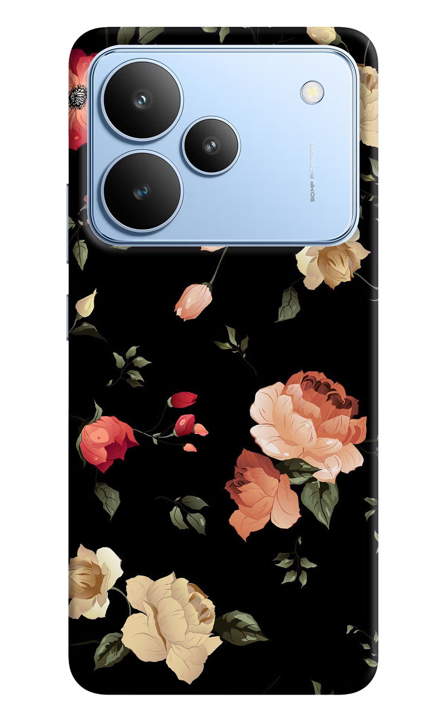 Flowers Realme P4 Back Cover, Hard case
