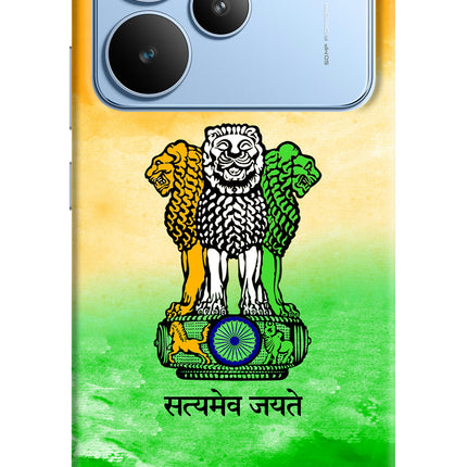 Satyamev Jayate Flag Realme P4 Hard Case Back Cover by Casekaro