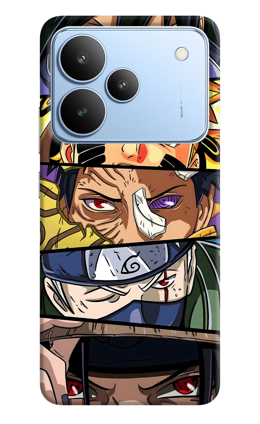 Naruto Character Realme P4 Back Cover, Hard case