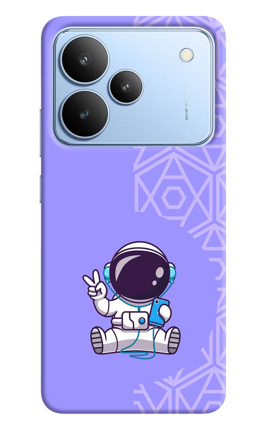 Cute Astronaut Chilling Realme P4 Hard Case Back Cover by Casekaro