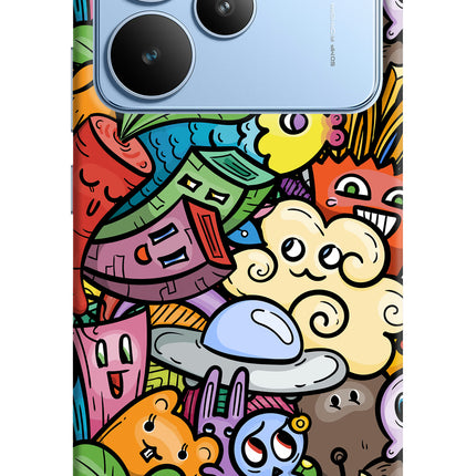 Veggie Doodle Realme P4 Hard Case Back Cover by Casekaro