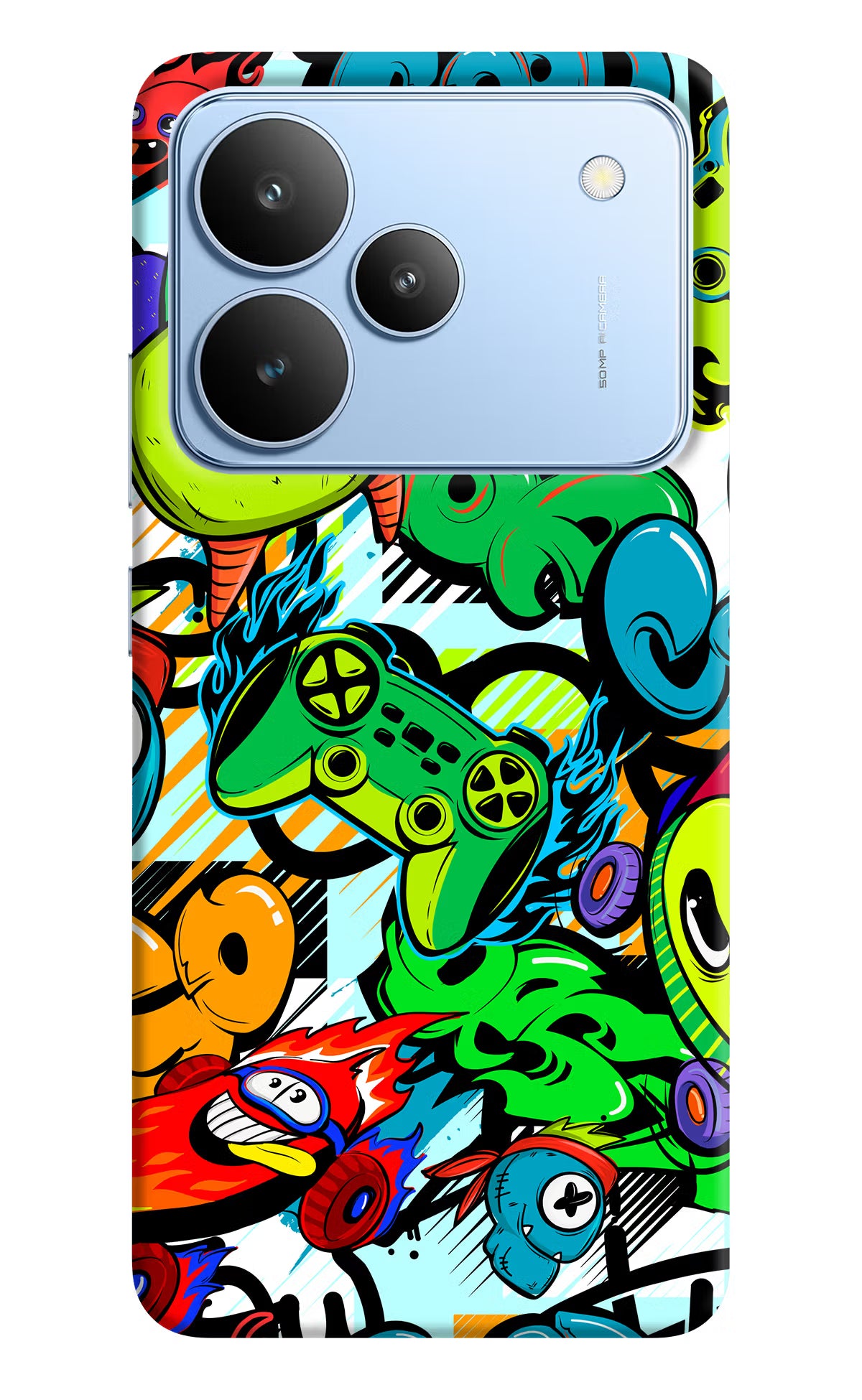 Game Doodle Realme P4 Hard Case Back Cover by Casekaro