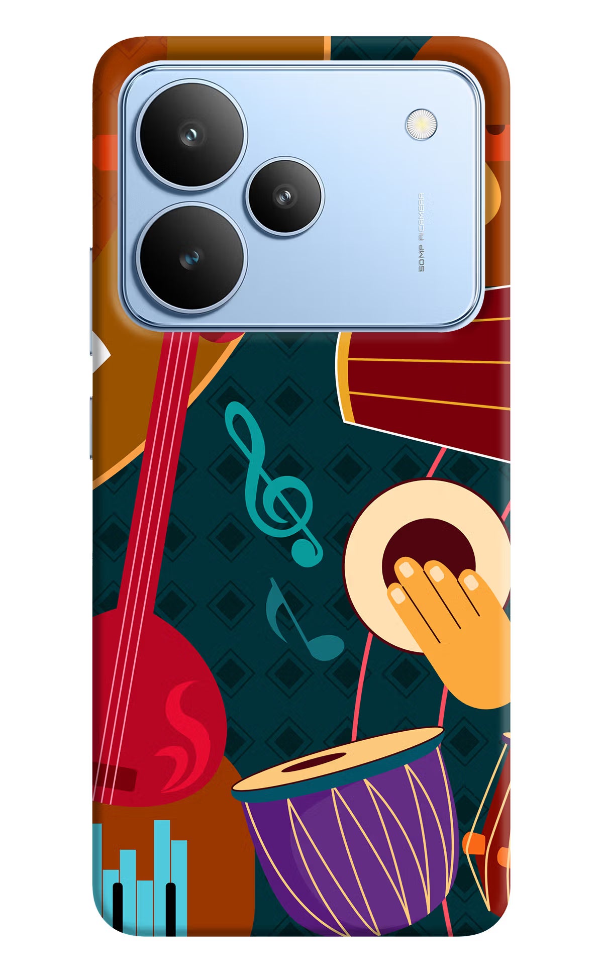 Music Instrument Realme P4 Hard Case Back Cover by Casekaro