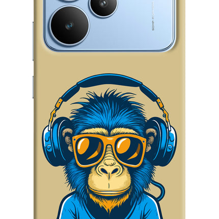 Monkey Headphone Realme P4 Hard Case Back Cover by Casekaro