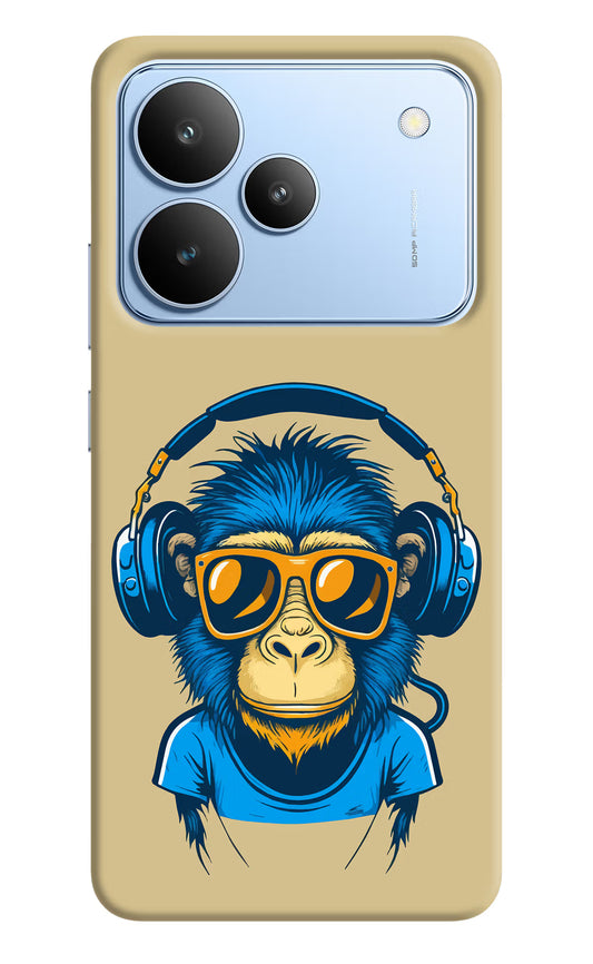 Monkey Headphone Realme P4 Hard Case Back Cover by Casekaro