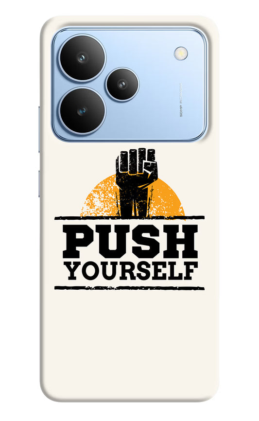 Push Yourself Realme P4 Hard Case Back Cover by Casekaro