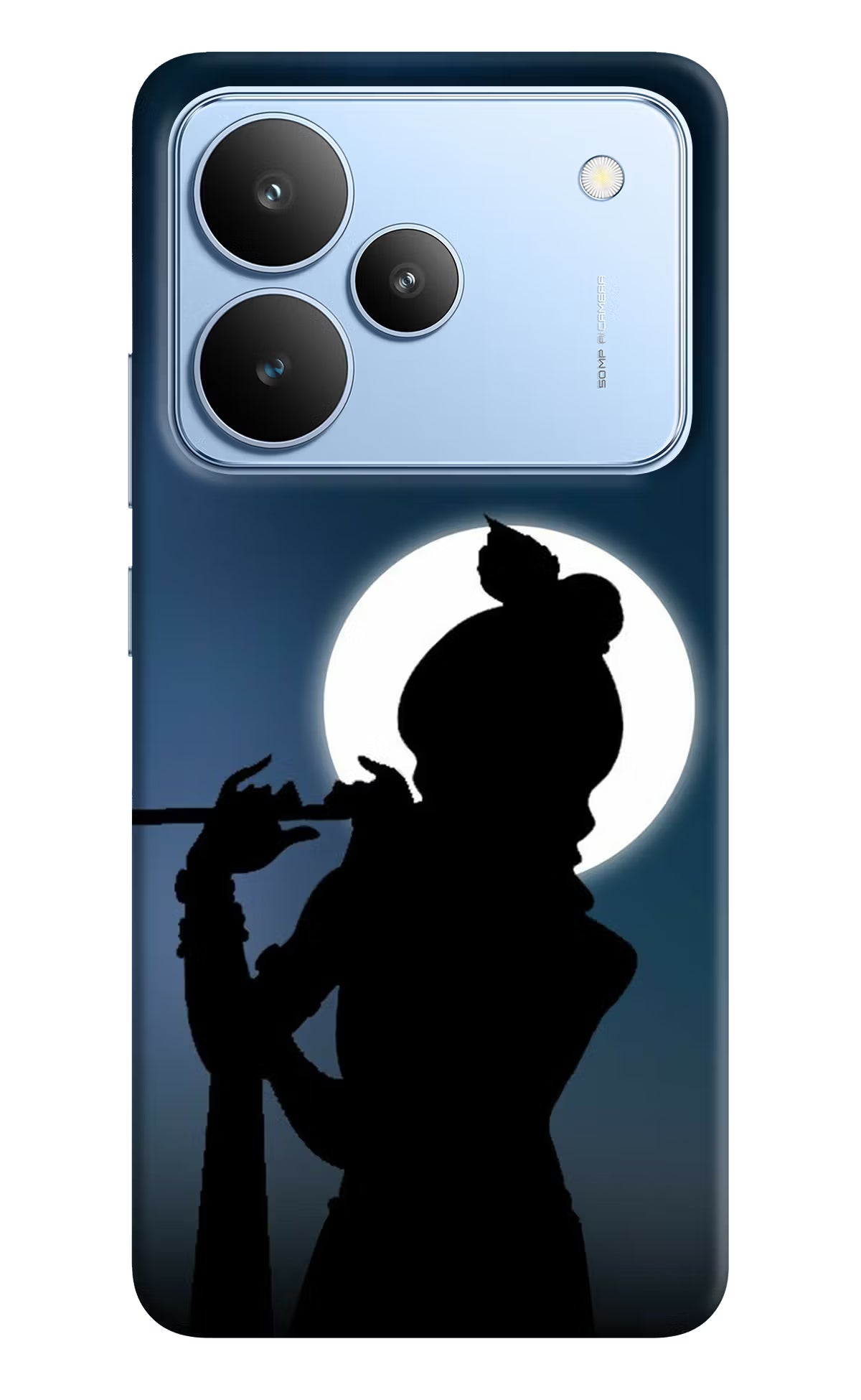 Shri Krishna Silhouette Realme P4 Hard Case Back Cover by Casekaro