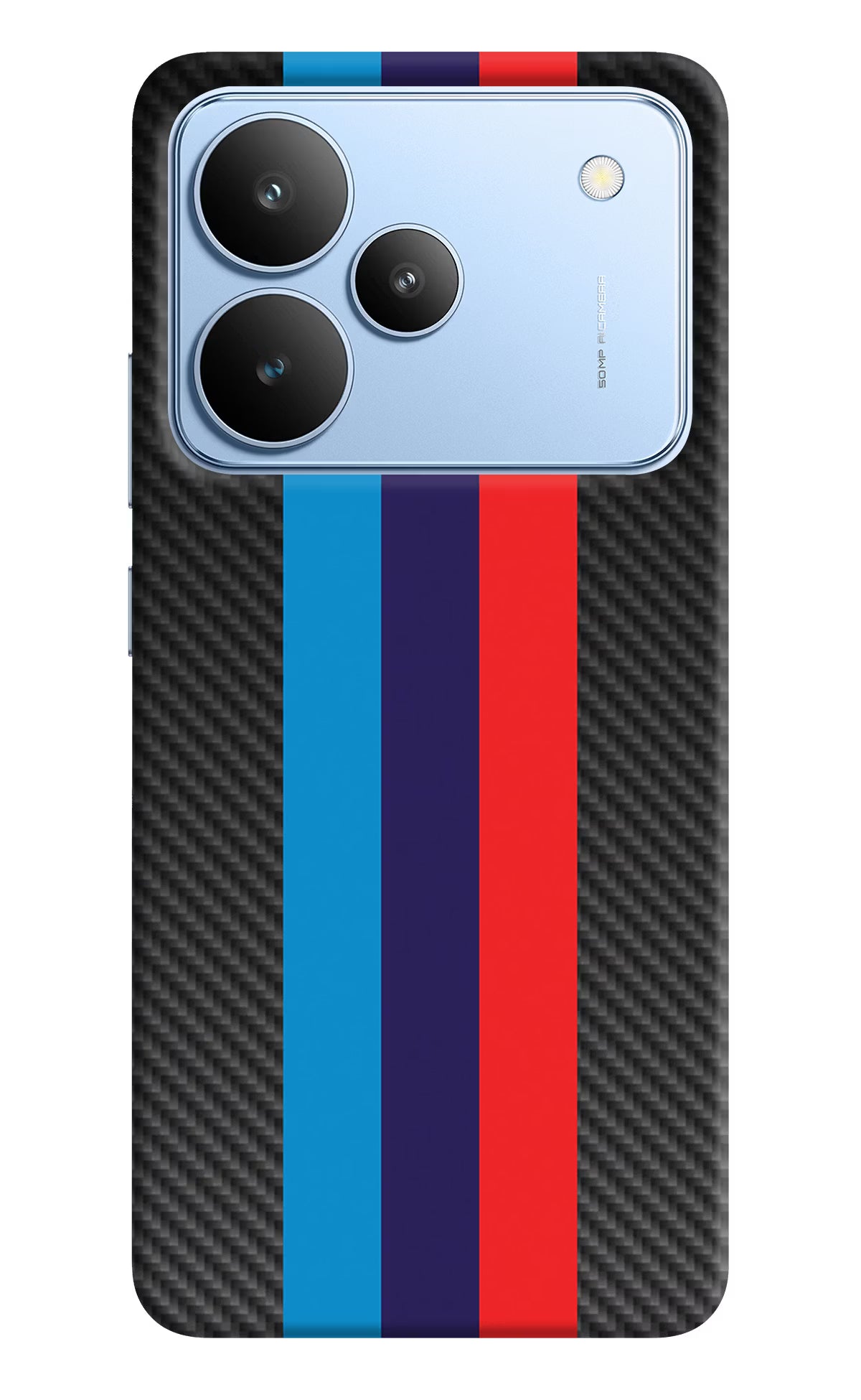 BMW Stripes Pattern Realme P4 Hard Case Back Cover by Casekaro