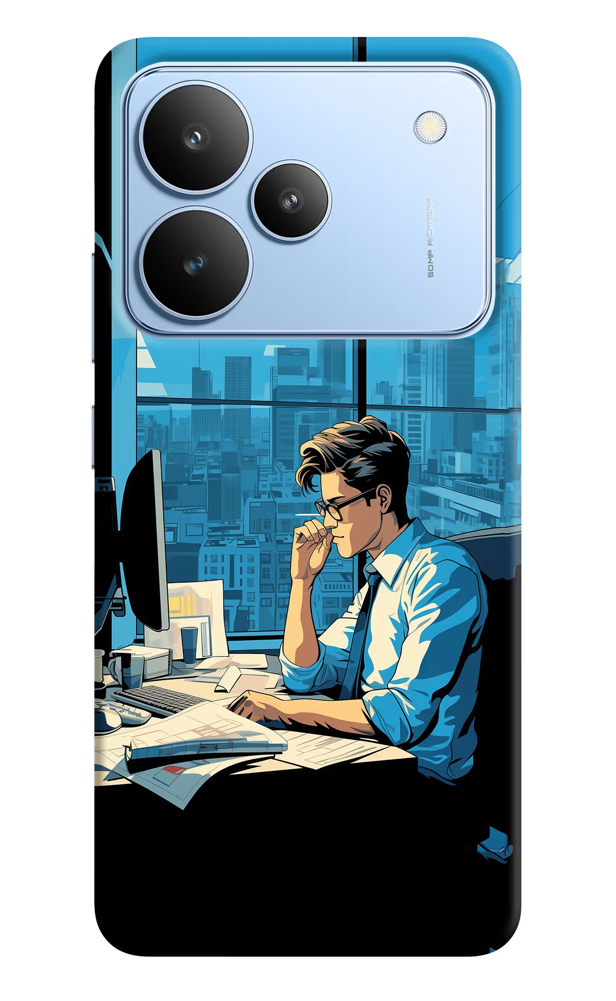 Focused Hustler (AI Generated) Realme P4 Hard Case Back Cover by Casekaro