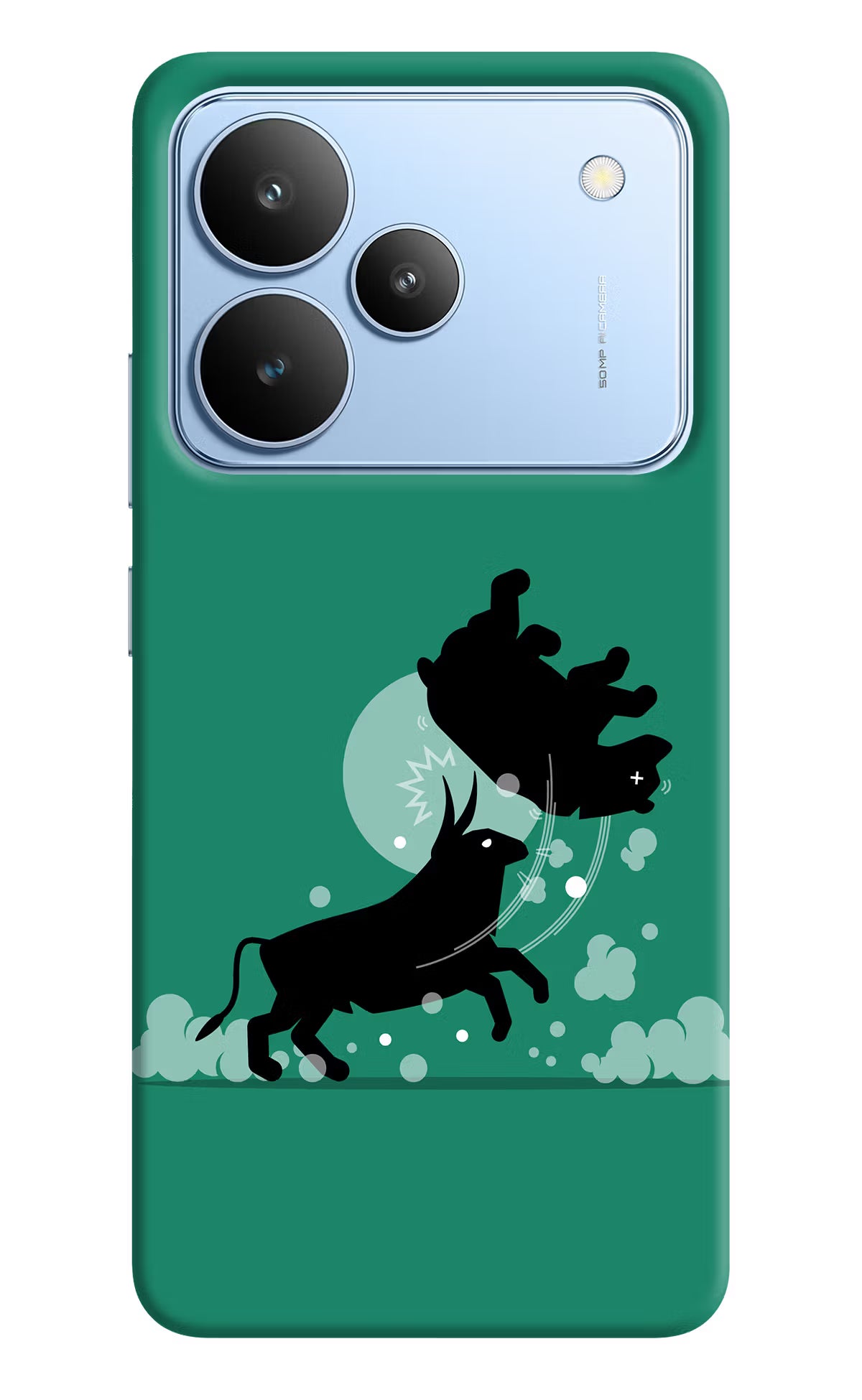 Bull Conqueror Realme P4 Hard Case Back Cover by Casekaro