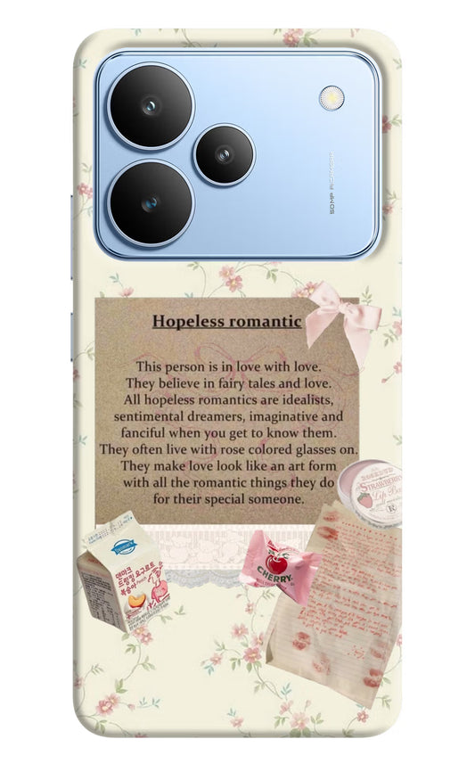 Hopeless Romantic Realme P4 Hard Case Back Cover by Casekaro