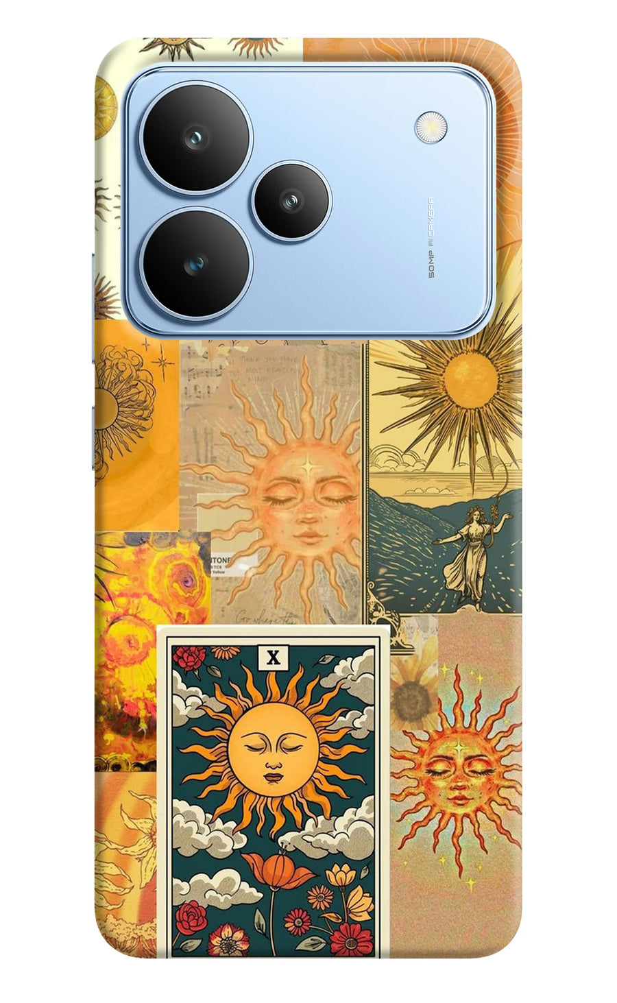 Sun Realme P4 Back Cover, Hard case