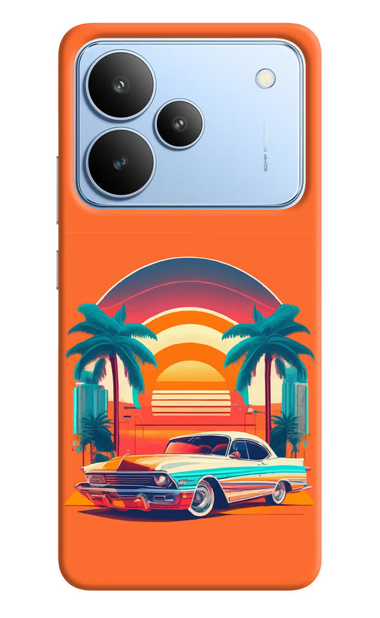 Palm Drive 80s Realme P4 Hard Case Back Cover by Casekaro