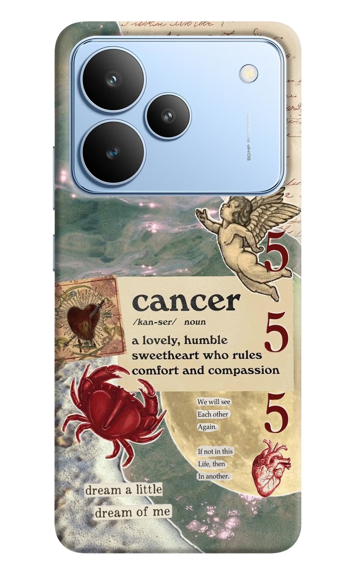 Cancer Zodiac Realme P4 Hard Case Back Cover by Casekaro