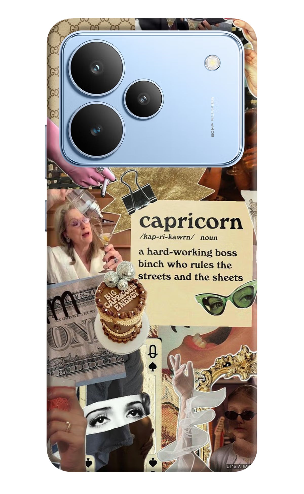 Capricorn Zodiac Realme P4 Hard Case Back Cover by Casekaro