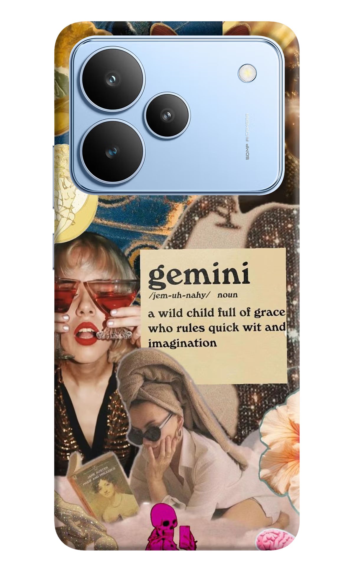 Gemini Zodiac Realme P4 Hard Case Back Cover by Casekaro