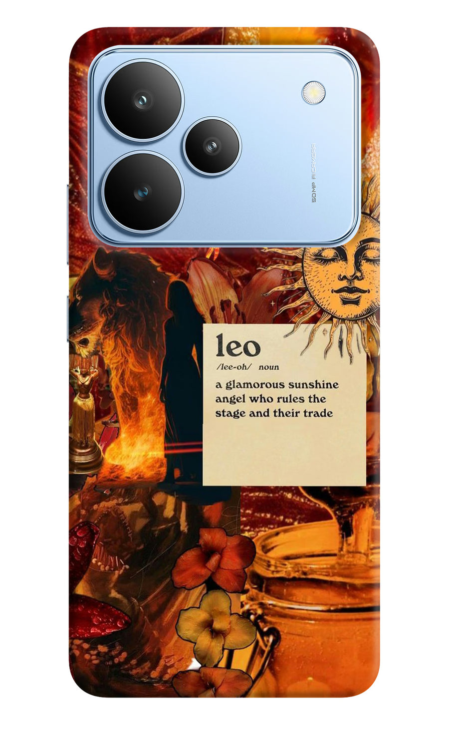 Leo Zodiac Realme P4 Back Cover, Hard case