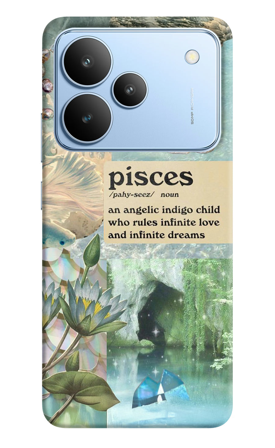 Pisces Zodiac Realme P4 Back Cover, Hard case