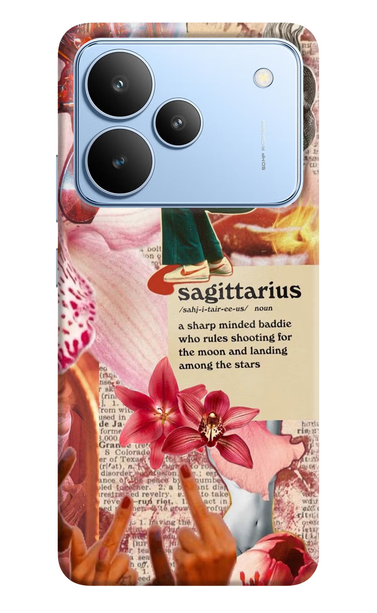 Sagittarius Zodiac Realme P4 Hard Case Back Cover by Casekaro