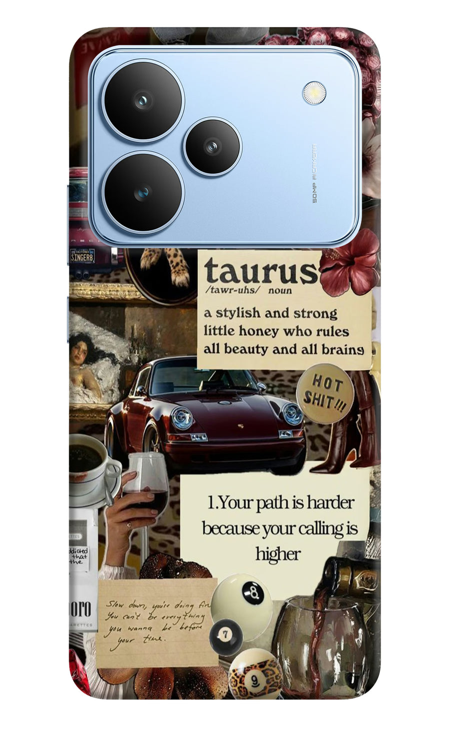 Taurus Zodiac Realme P4 Back Cover, Hard case