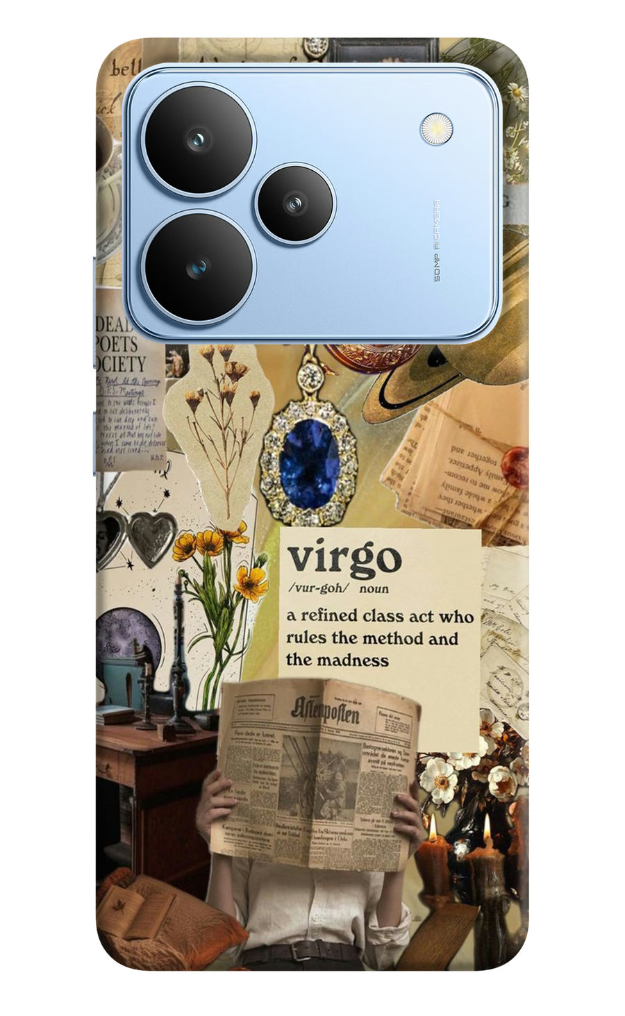 Virgo Zodiac Realme P4 Back Cover, Hard case