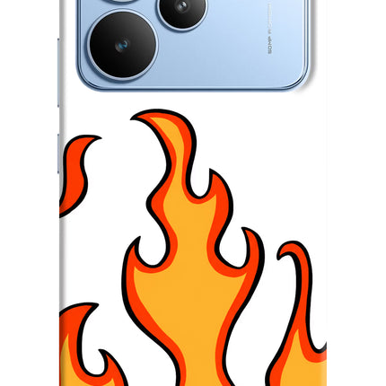 Fired Up – White Realme P4 Hard Case Back Cover by Casekaro