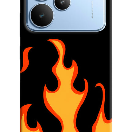 Fired Up – Black Realme P4 Hard Case Back Cover by Casekaro