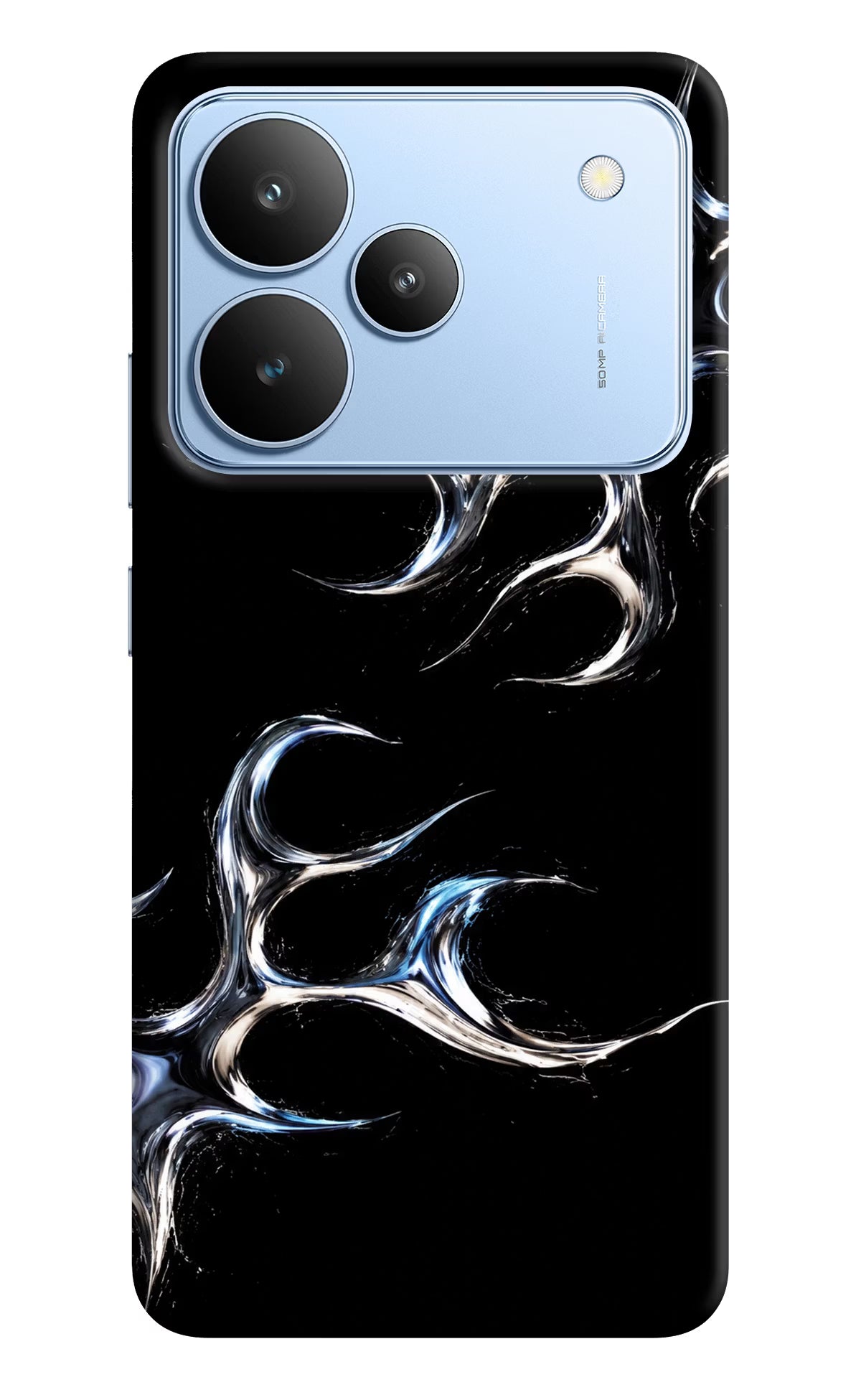 Chrome Tribal Realme P4 Hard Case Back Cover by Casekaro