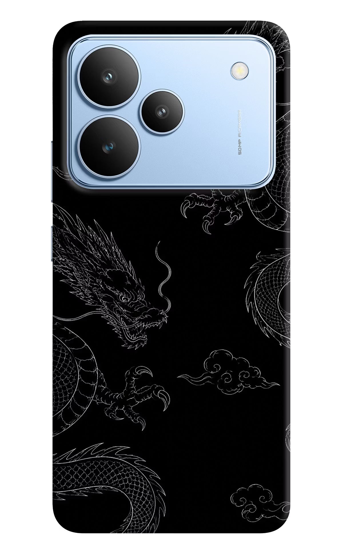 Twin Dragons Realme P4 Hard Case Back Cover by Casekaro