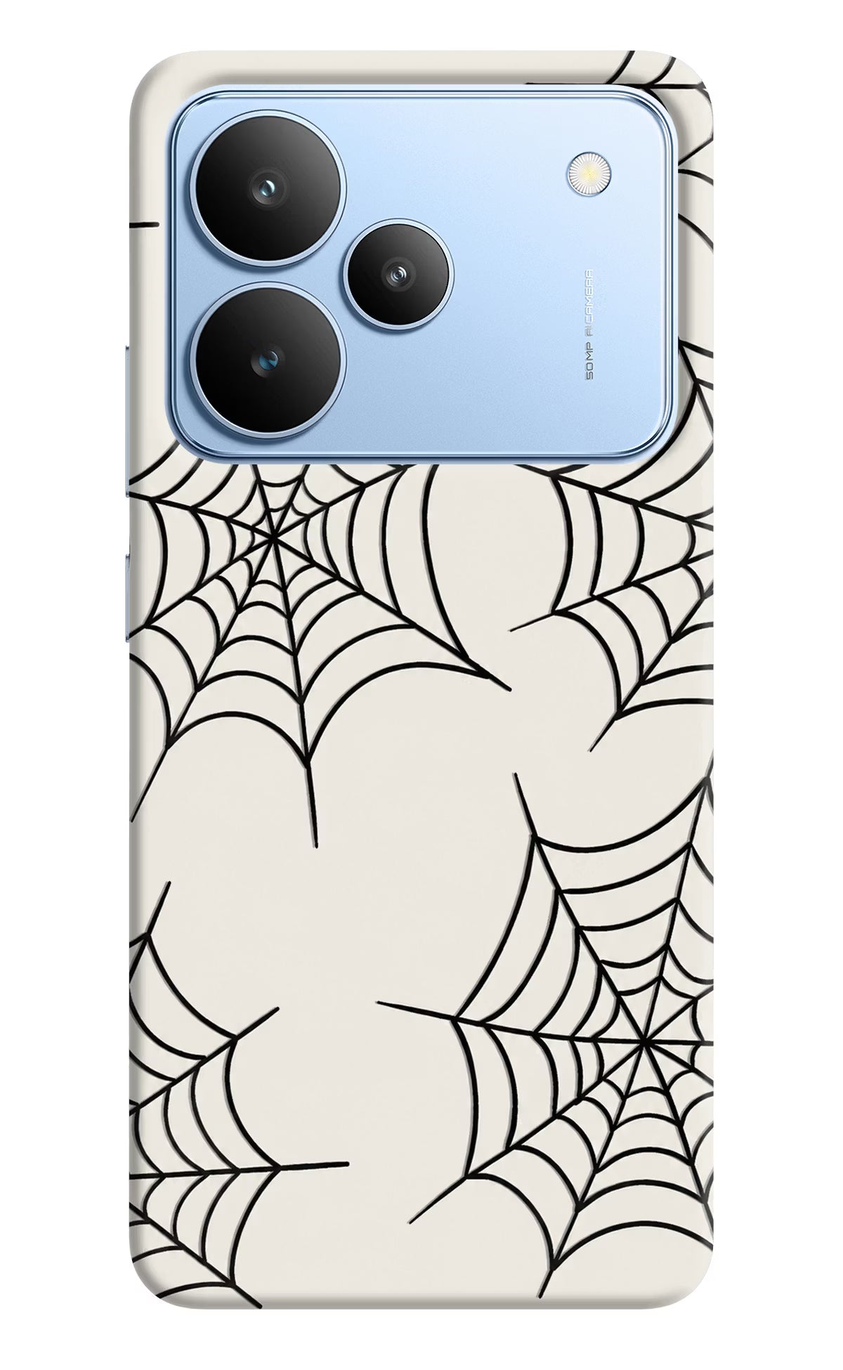 Spider Web Realme P4 Hard Case Back Cover by Casekaro