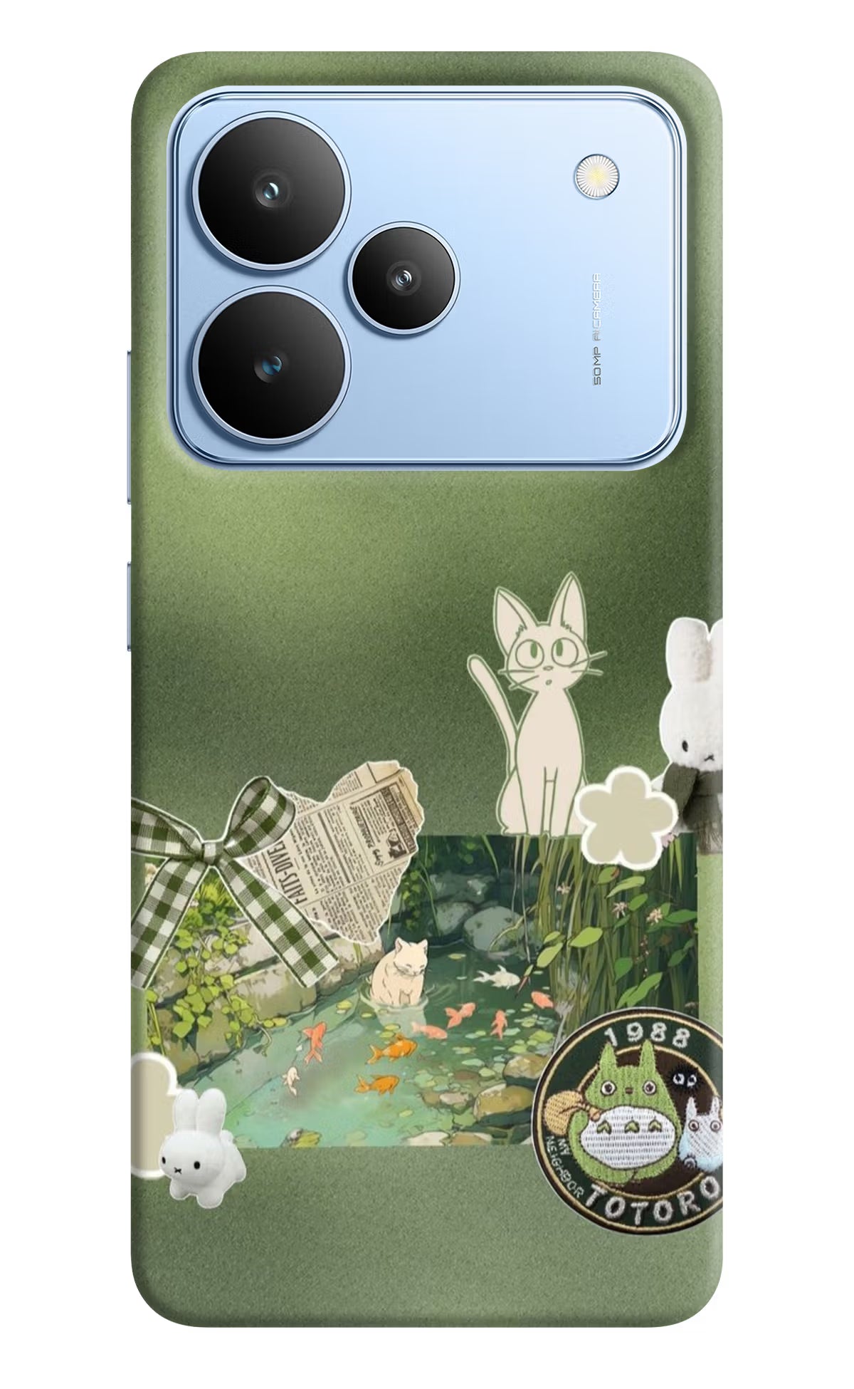 Aesthetic anime Realme P4 Back Cover