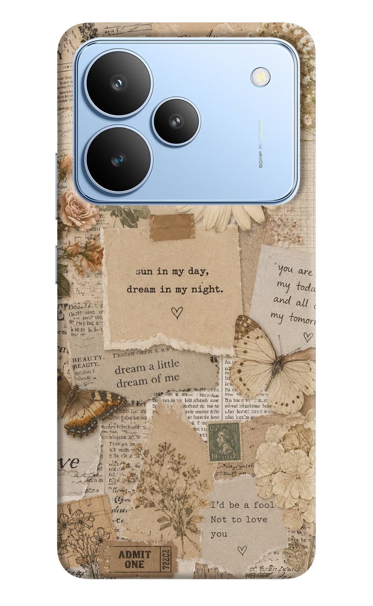 Vintage case Realme P4 Back Cover