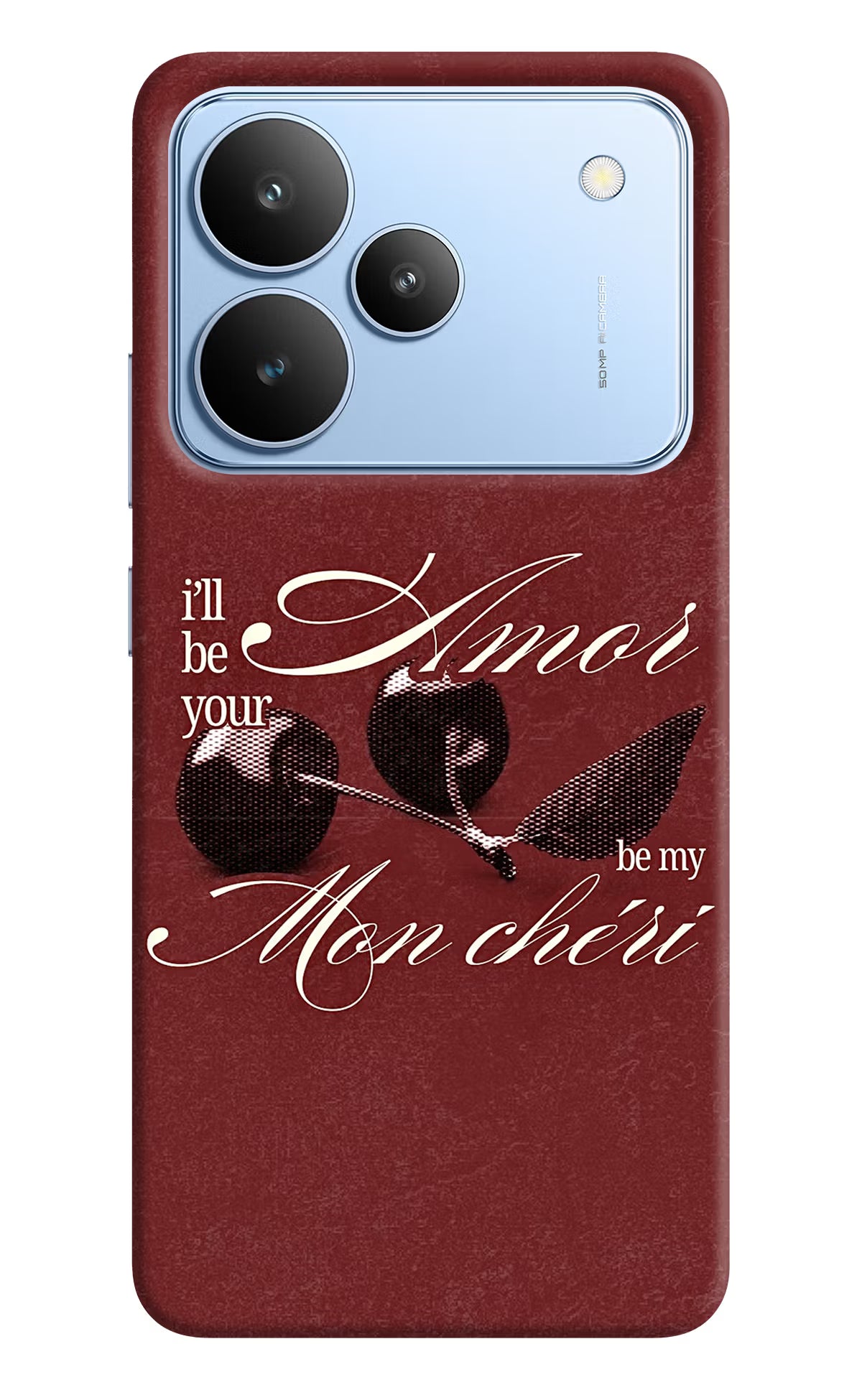 Velvet Cherry Realme P4 Back Cover