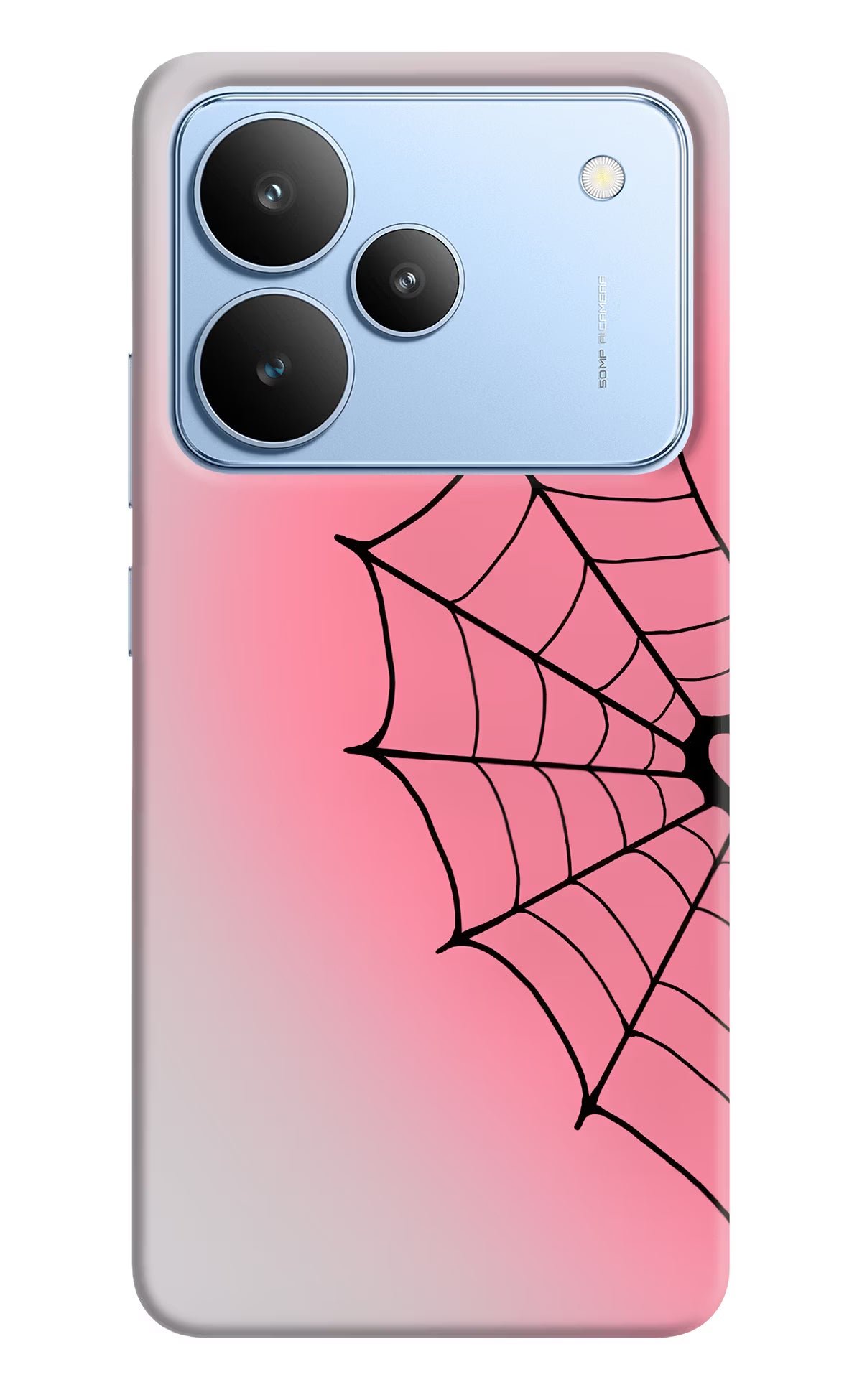 Pink Web Realme P4 Back Cover