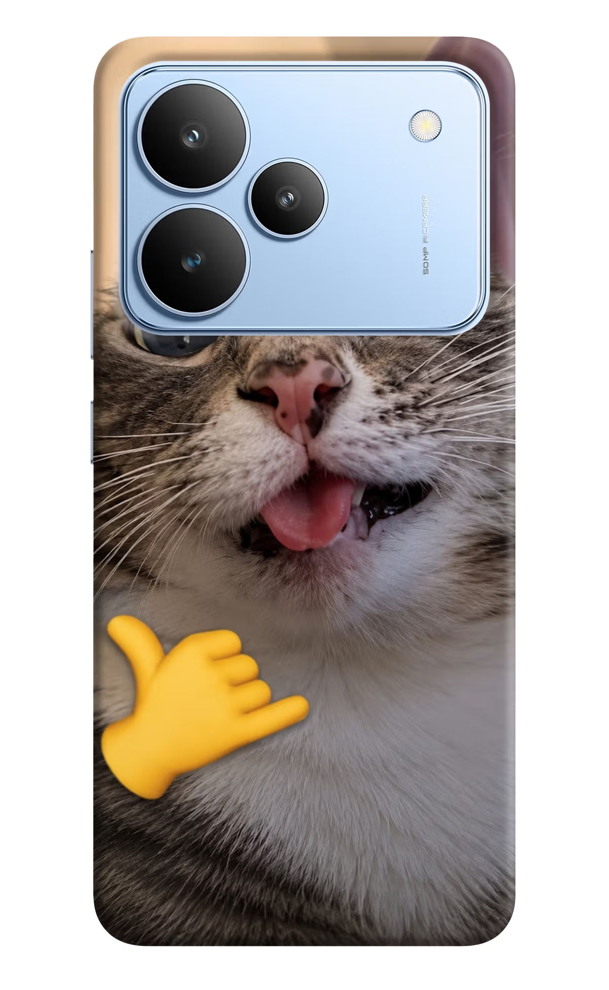 Silly Cat Call Realme P4 Back Cover