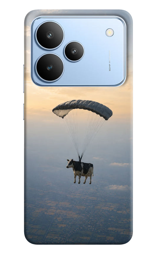 Skydiving Cow Realme P4 Hard Case Back Cover by Casekaro