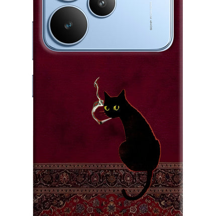 Midnight Cat Realme P4 Hard Case Back Cover by Casekaro