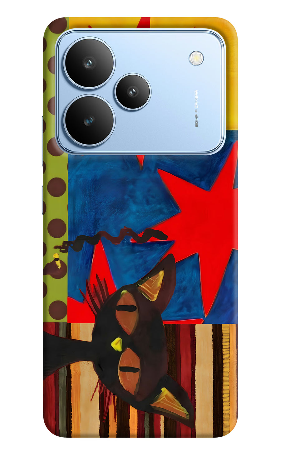 Pop Cat Realme P4 Back Cover, Hard case
