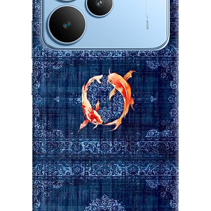Koi Blue Realme P4 Hard Case Back Cover by Casekaro