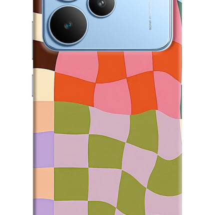 Wavy Grid Realme P4 Hard Case Back Cover by Casekaro