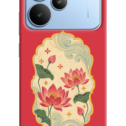 Pink Lotus Realme P4 Hard Case Back Cover by Casekaro